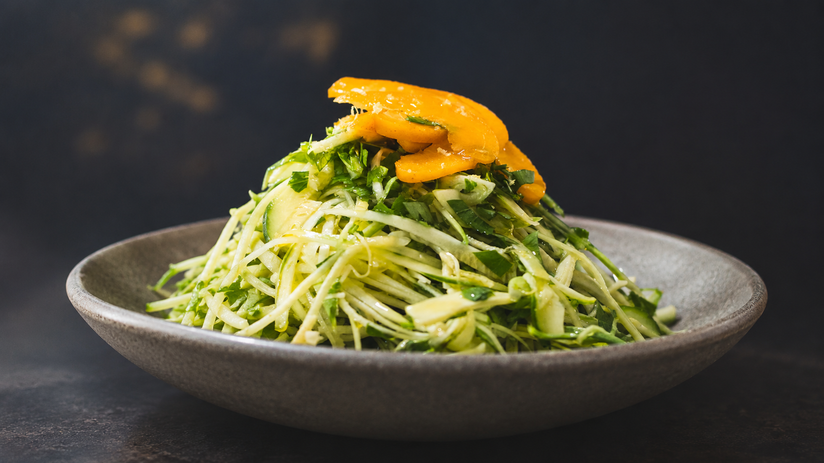 Avocado Zucchini Salad with Lemon Extra Virgin Olive Oil