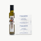 Organic Biolea orange infused olive oil with Fausto skipjack tuna fillets and small sardines in organic EVOO gourmet bundle