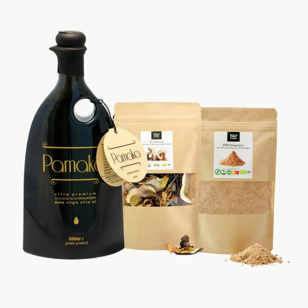 Organic Wild Mushrooms | Organic Mushroom Powders| Ultra-Premium Pamako Olive Oil | The Bio Foods