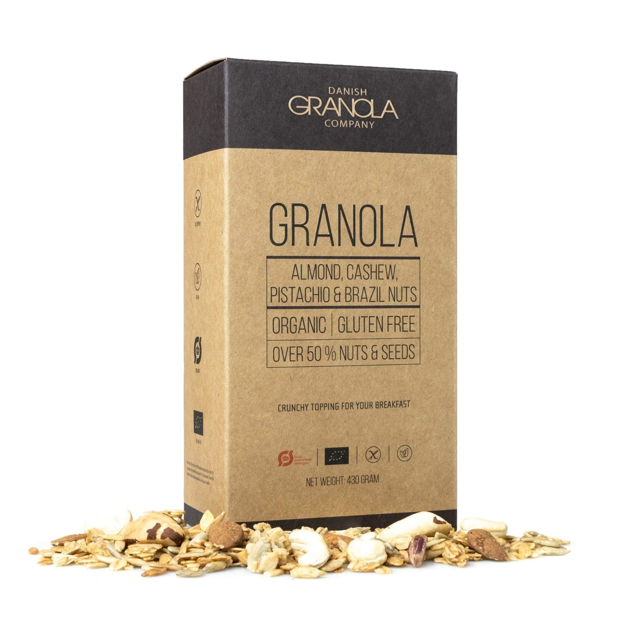 Organic Granola with Almonds, Cashews, Pistachios and Brazil nuts - The Bio Foods