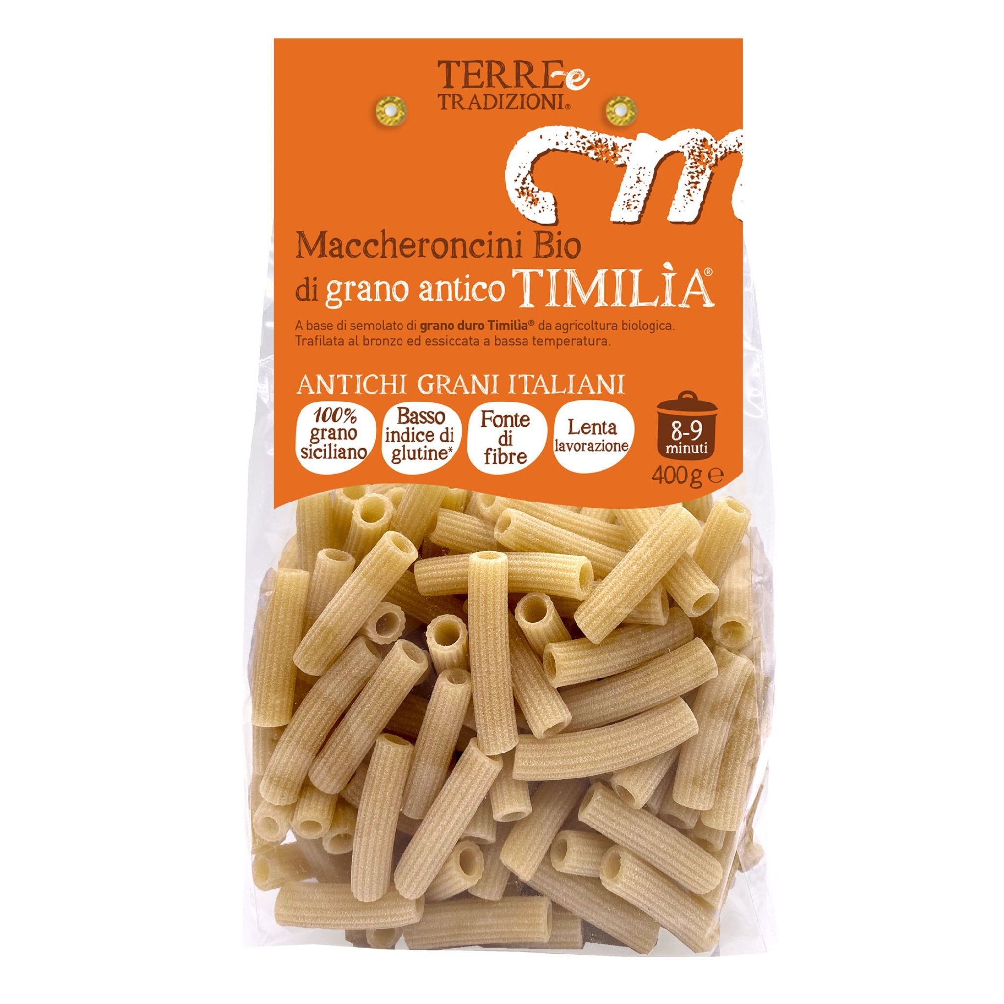 Organic Maccheroncini Italian Durum Pasta - The Bio Foods