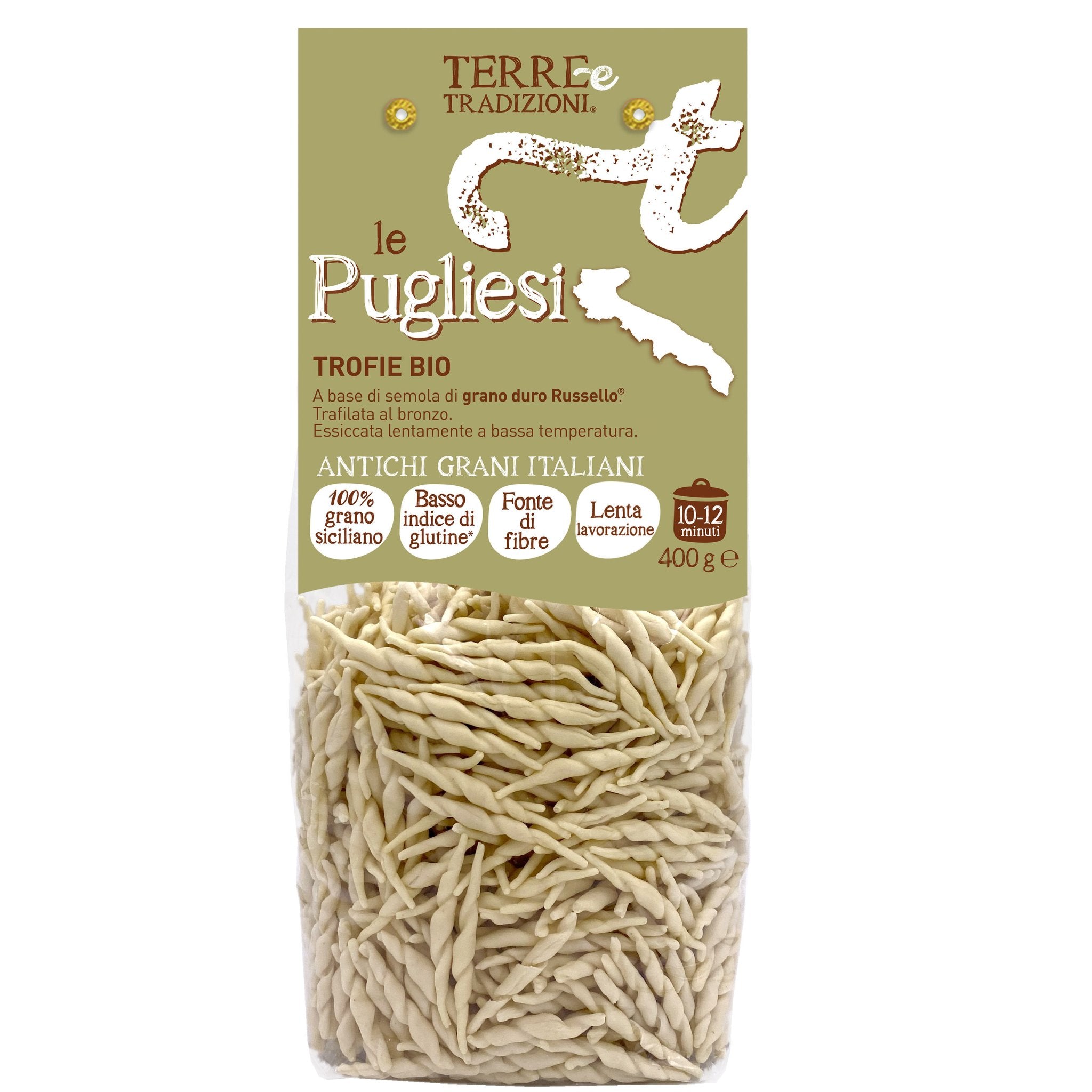 Organic Trofie Italian Durum Pasta